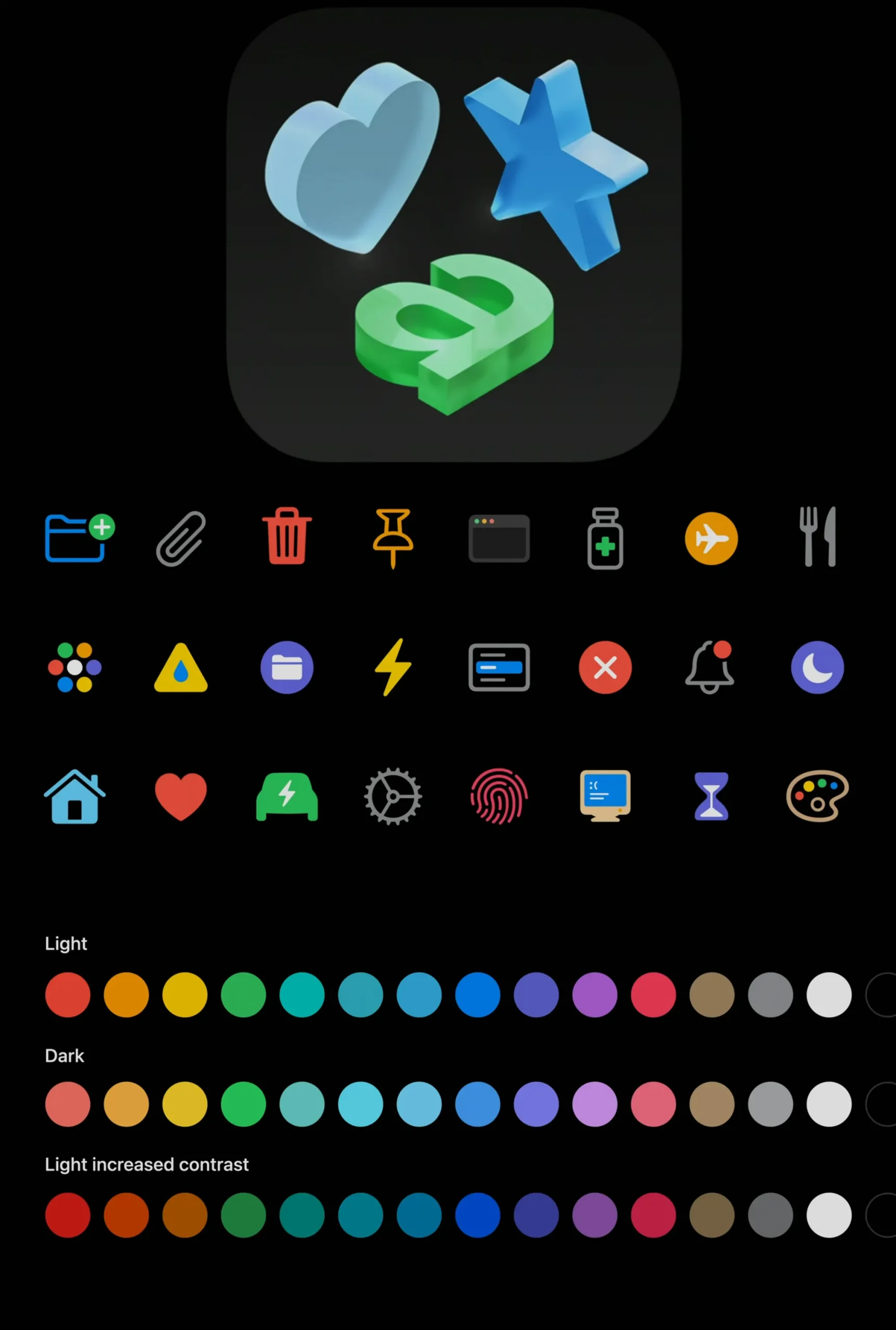 colorful icons apple