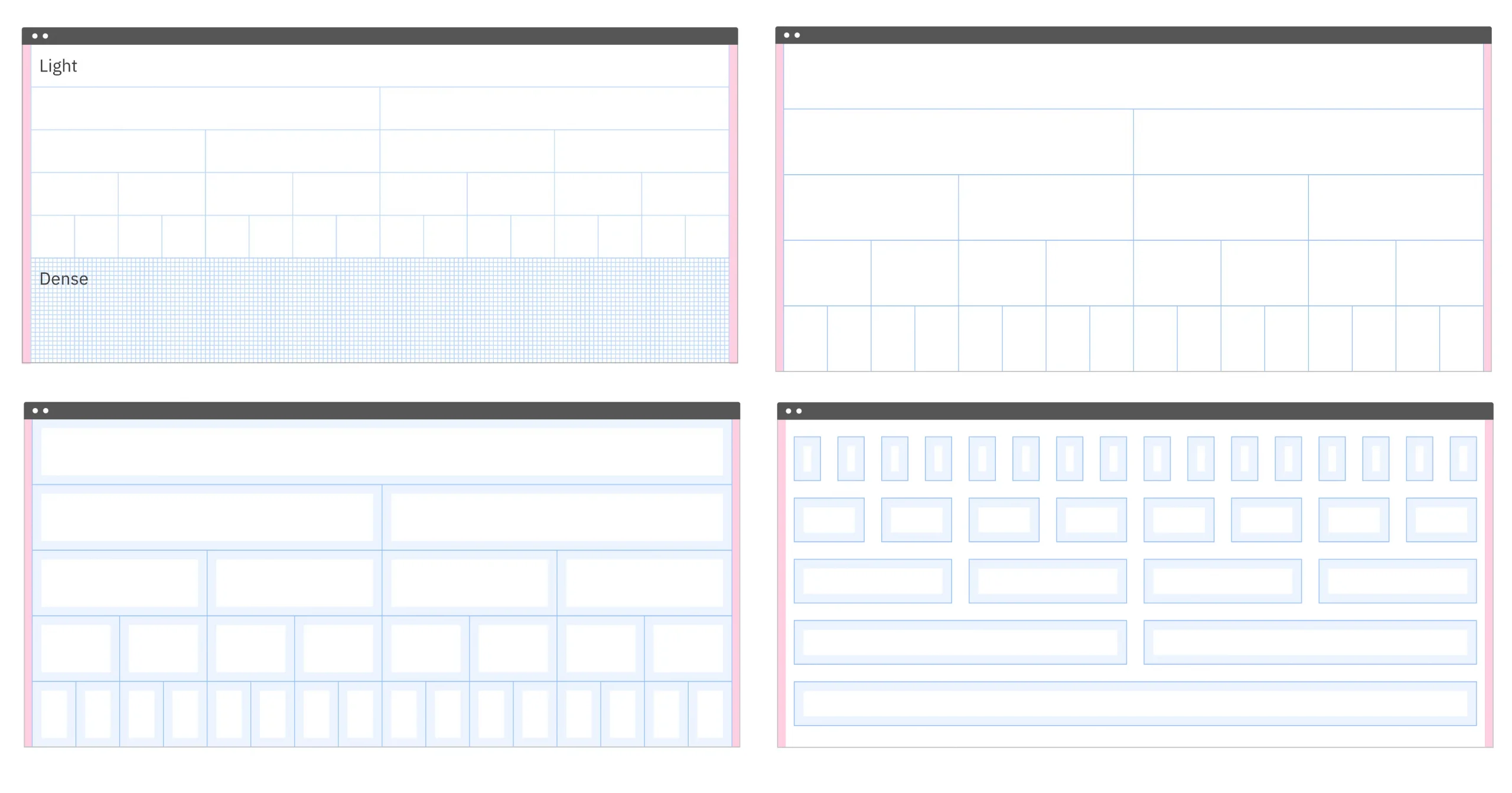 carbon design layout and grid