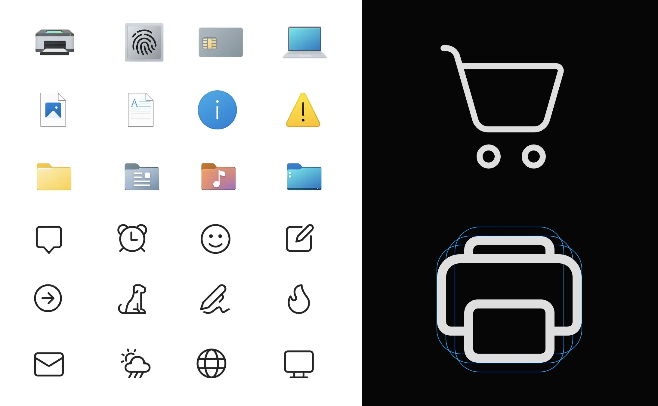 windows icons design